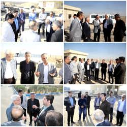 بازدید مدیرعامل شرکت شهرک های صنعتی استان تهران از پروژه تصفیه خانه پساب کانال محمدیه